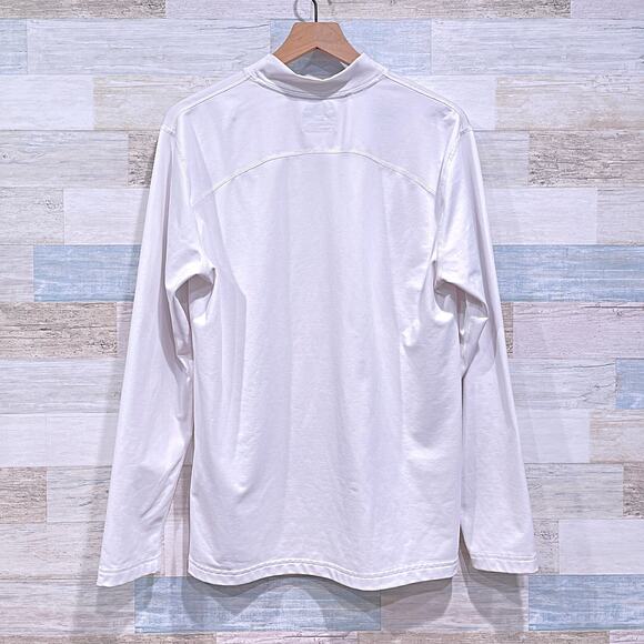 Utah Utes Under Armour ColdGear Fitted Mock Neck Top White Football Mens Large - Picture 4 of 8